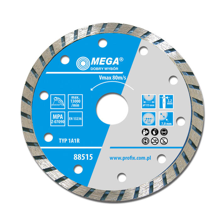 MEGA Dimanta disks BTR 125x22mm turbo