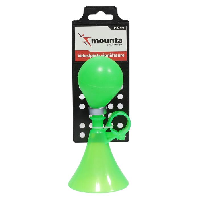 MOUNTA Velosipēda signāltaure 14x7cm zaļa (4750959128329)