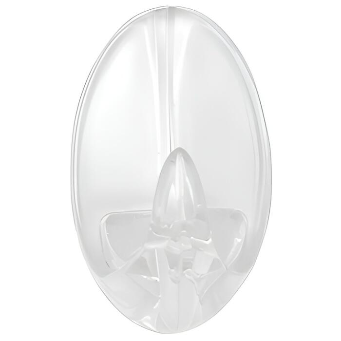 RIDDER Āķis pašlīmējošs plastmasas caurspīdīgs M