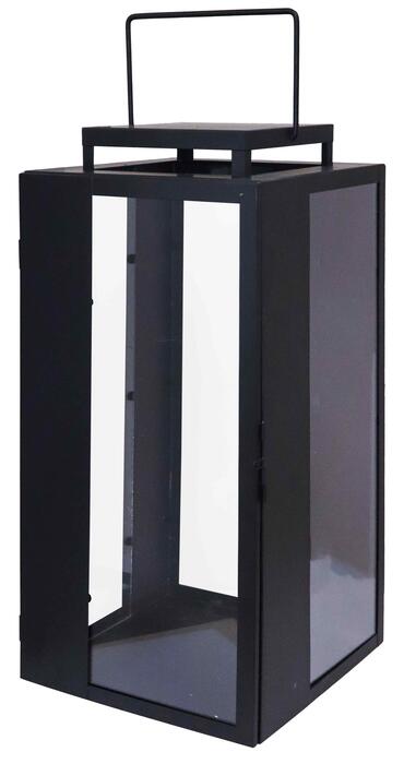 ArtFlow Laterna metāla Riga 20x20x45cm, melna (4750959130414)
