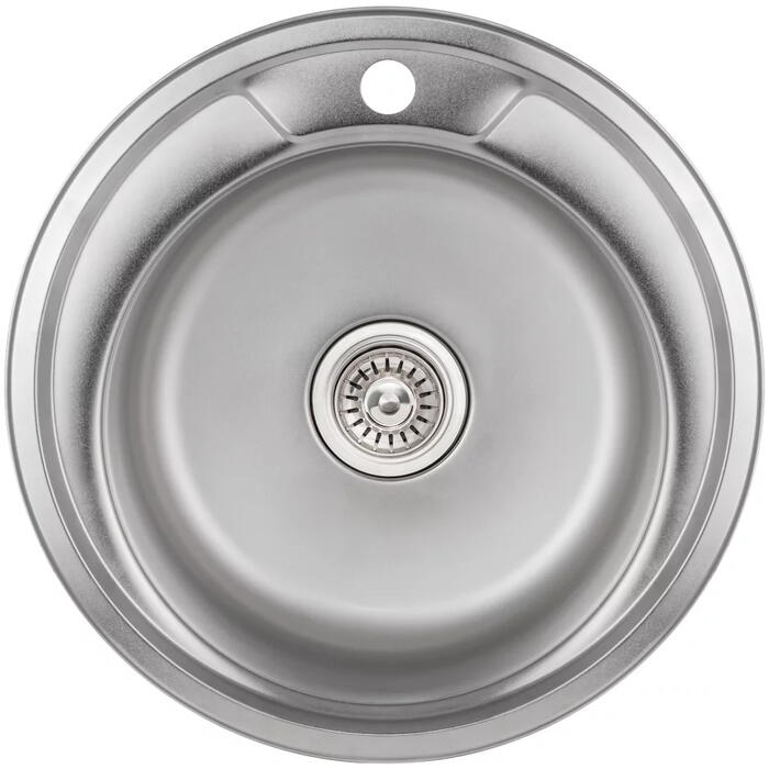 AB Izlietne virtuves AB 490X0.8MM, satīna, ar sifonu (4750959133729)