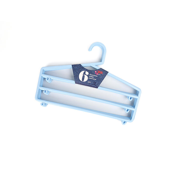 BESK Drēbju pakaramais plastmasas 36x25cm, 6gb zils (4750959105405)