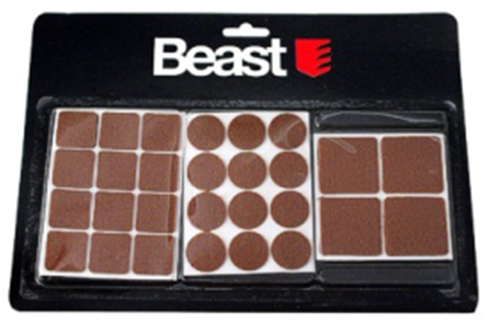 Beast Paliktnis mēbelēm filca kompl. brūns 28gb. (4750959056240)