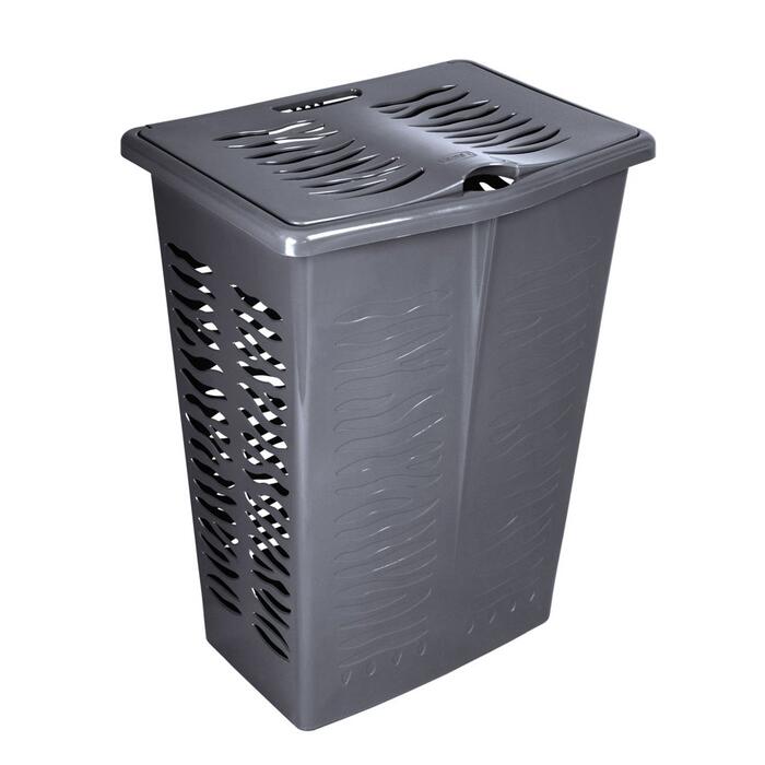 Branq Veļas grozs 42L Zebra pelēks (5901098140324)