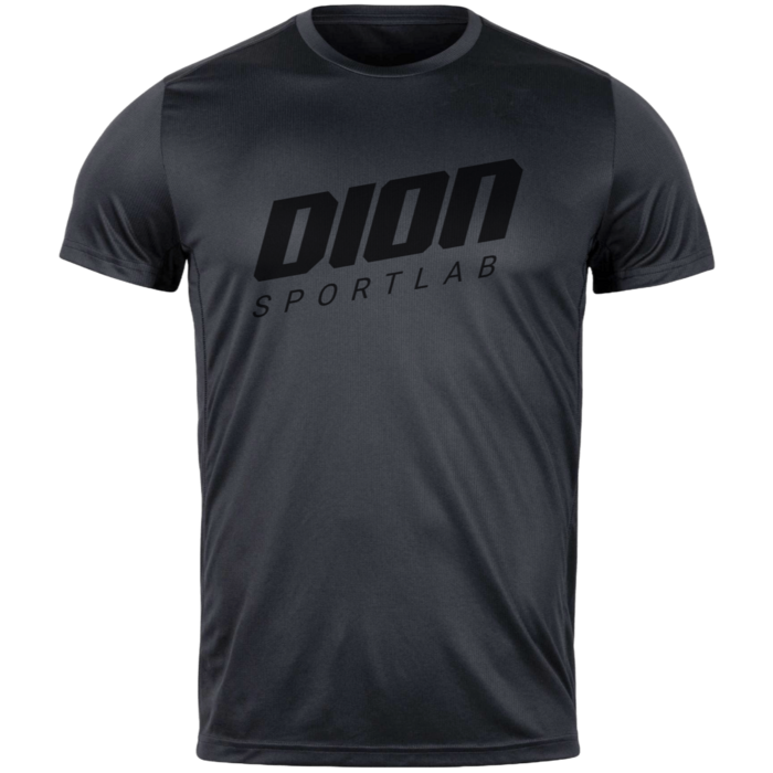 T-SHIRT M size black on dark lead