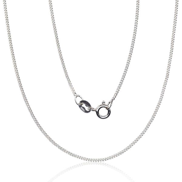 Sudraba ķēdīte Kartjē 1 mm , dimantu