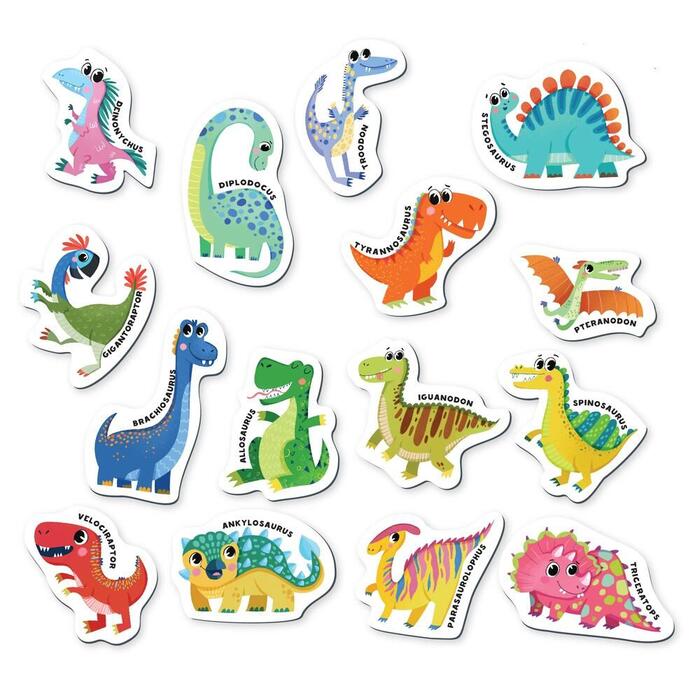 Dodo Attīstošā magnētiskā puzle Dinozauri  (ETC200257)