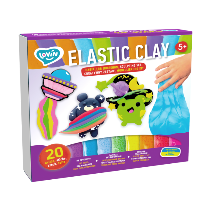 MOON LIGHT CLAY Radošais komplekts Modelēšanas