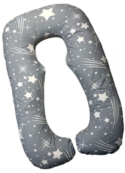 Подушка анатомической формы для беременных RELAX grey stars