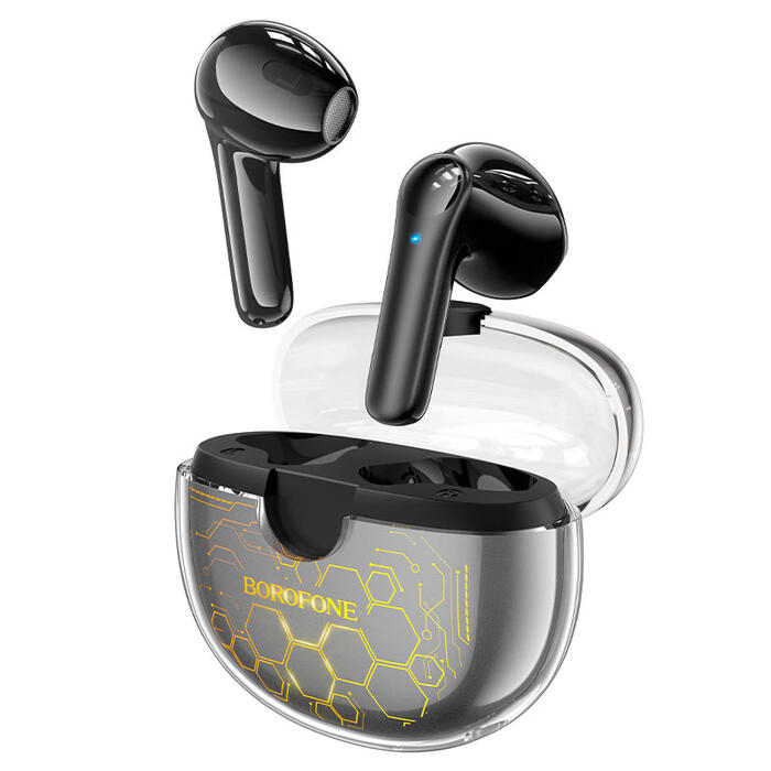Borofone BW15 TRUE Bluetooth brīvroku ierīce TWS Black (BW15-BLACK)