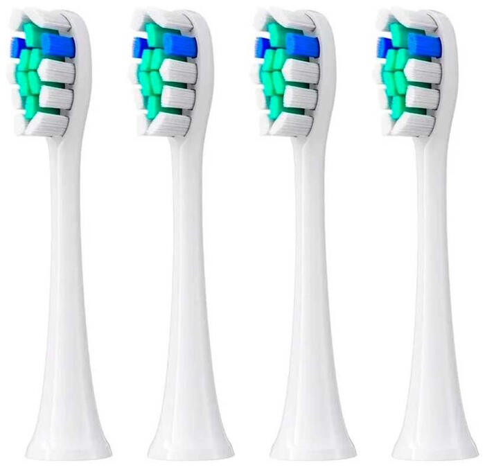 Bitvae S2 / S3 / P80 elektriskās zobu birstes uzgaļi (4 pcs.) White (BIT-S2-4PCS-WH)
