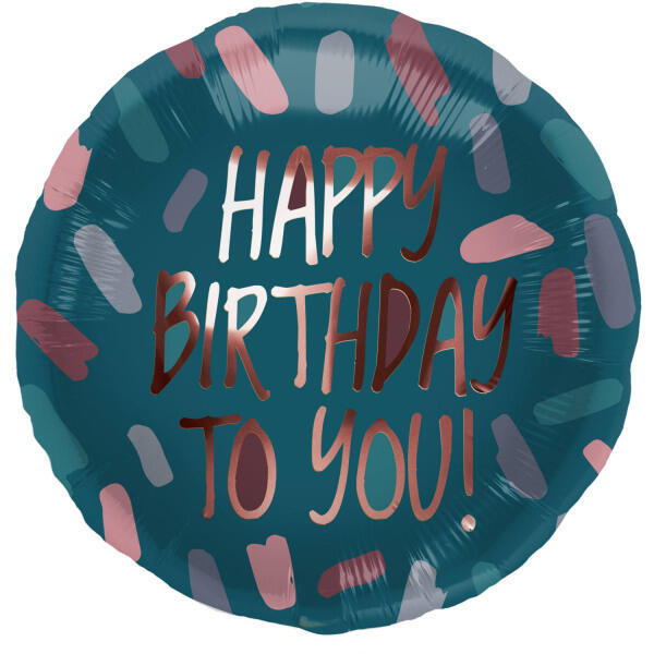 Folat Folija gaisa balons "Happy Birthday" 45cm (67915)