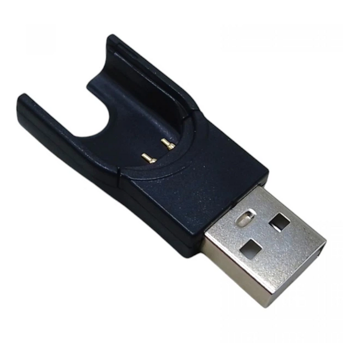 Riff universālais USB uzlādes adapteris sporta un fitnesa Smart Aproce preks MyTime MT6 / MT7 / Remax N5 melns (PS-M-MYTCH-BL)