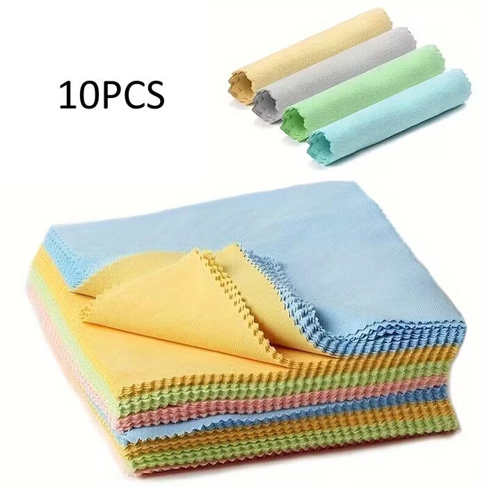 Riff mikrošķiedras tīrīšanas lupatiņas 13x13cm (10gab.) Mix colors (RF-MICROFIBER/10)