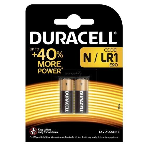 Duracell MN9100 N/LR1 baterijas blistera iepakojums