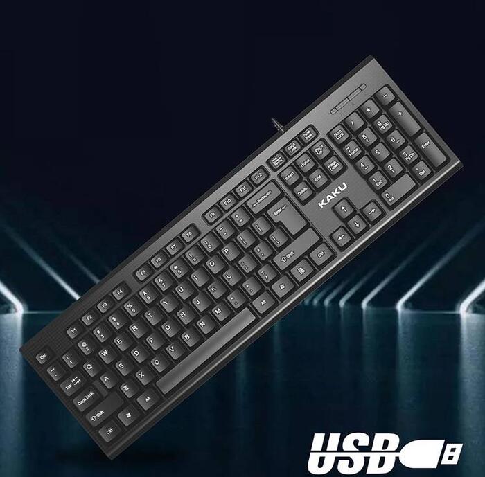 IKAKU KSC-359 Klaviatūra ar vadu Melna