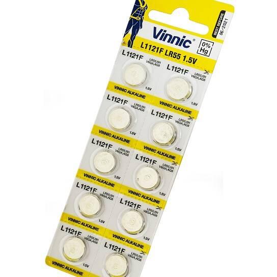Vinnic AG8 батарейка Блистерная упаковка 1.5v (10 шт.) (AG8-10BB)