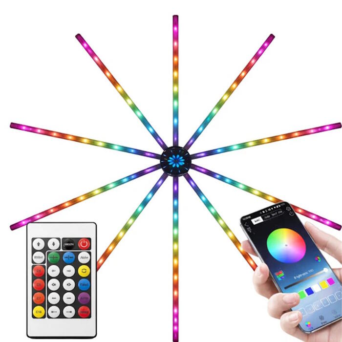 Riff RGB LED uguņošanas lampa +