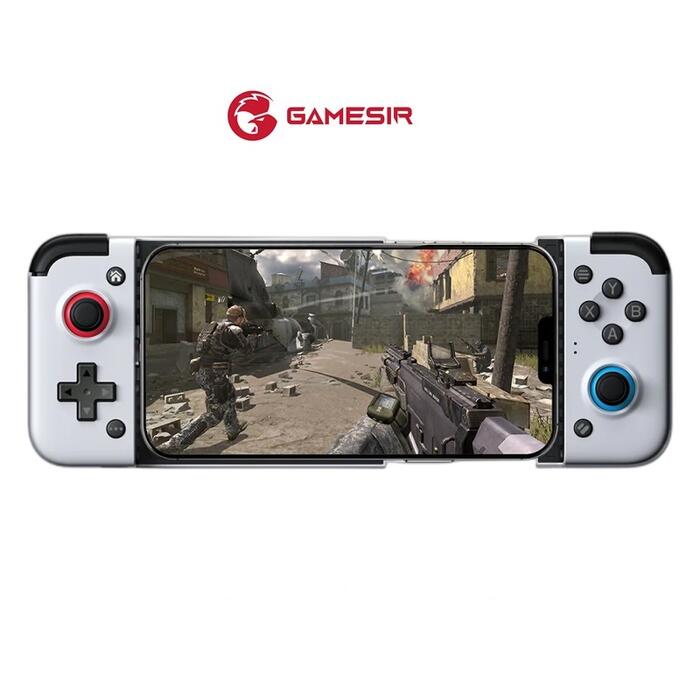 GameSir X2 Ligtning iOS Контроллер мобильныз игр с фиксатором Apple смартфона 173mm длинной Белый (GAMESIR-X2-LIGHTNING)