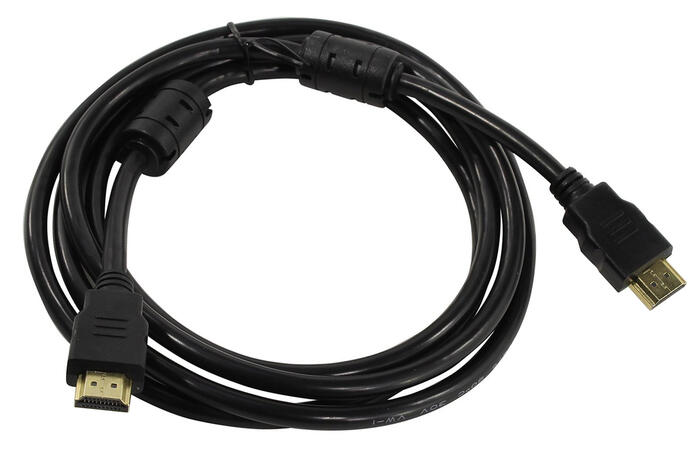 Riff HDMI Кабель С Интернетом Фильтром V1.4 type A - 19/19 male/male Gold Platted 5m Черный (Bulk) (RF-HDMI-GOLD-5.0M)