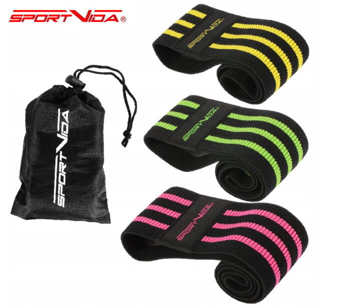 SportVida 3in1 Augstas pretestības Hip Band