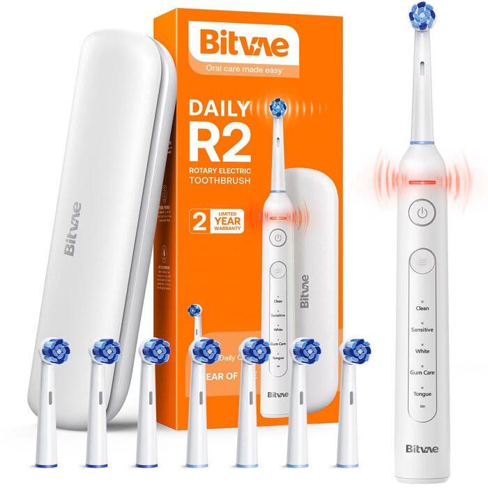 Bitvae R2 elektriskā zobu birste x8