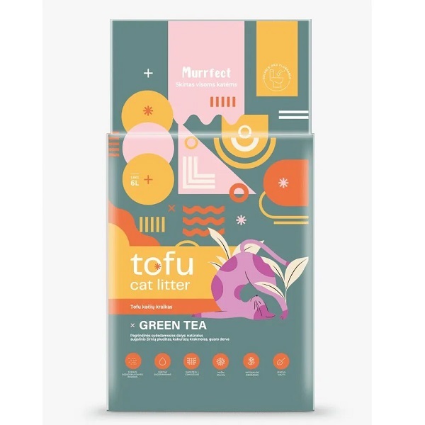 Murrfect Tofu Clumping Cat Litter Green