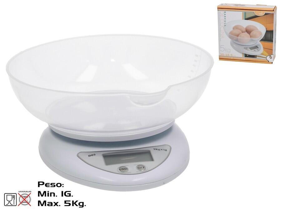 Digitālie virtuves svari 5 kg, balti