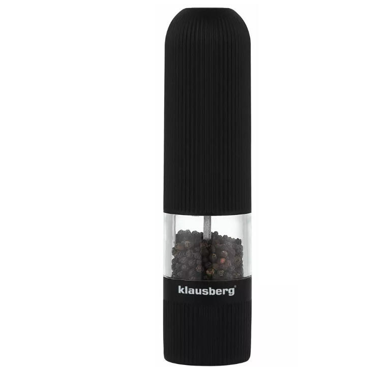 Elektriskās garšvielu dzirnaviņas, melnas, 60ml, Klausberg KB 7434 (KB 7434)