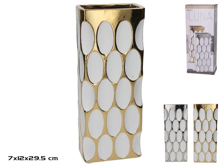 Ваза 12 x 7,5 x 29,5 см, 2 вида, 29,5 x 12 x 7 см, DECORLIFE (8445393372785)