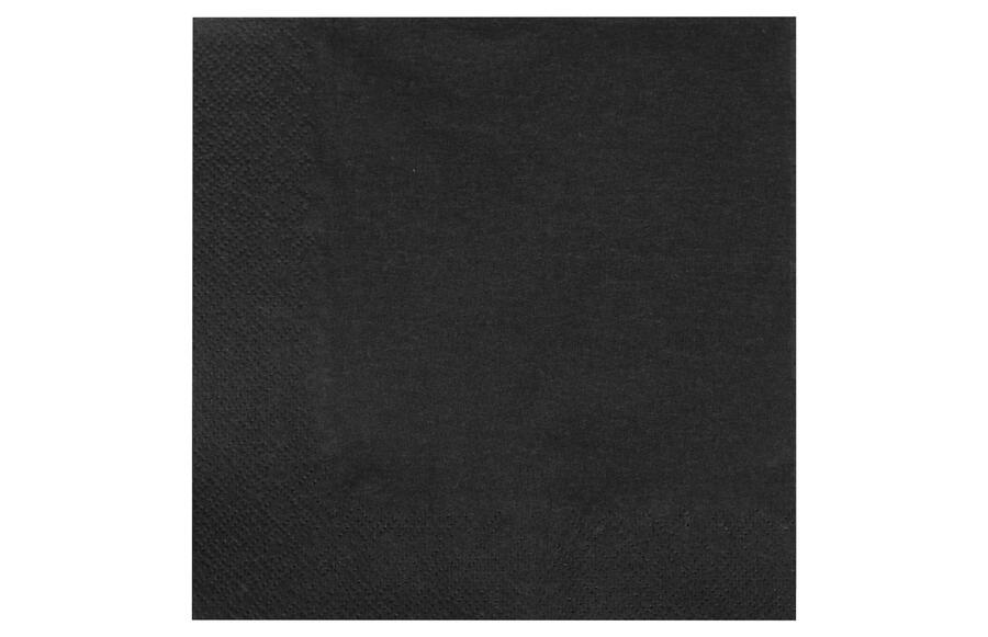 ELEGANCE salvetes, 20 gab., melnas, 16.5 x 16.5 x 2.3, 20395, RAVI Decor (20395)