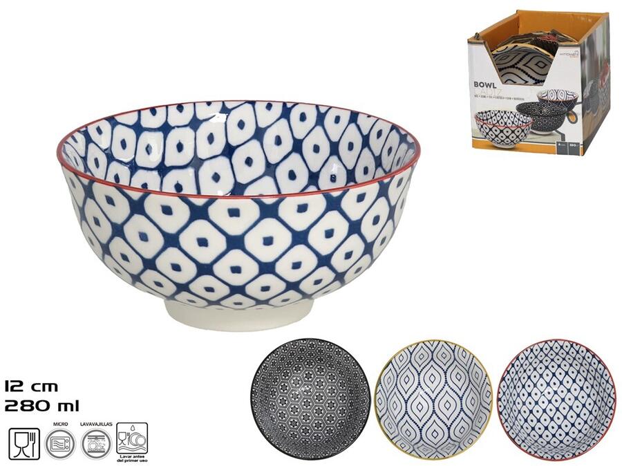 Porcelāna bļoda Cádiz, 12x12x6 cm, KITCHEN&GO