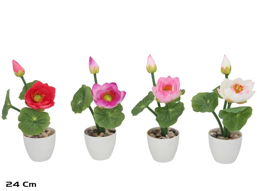 Mākslīgā ūdens lilija podā 24 cm