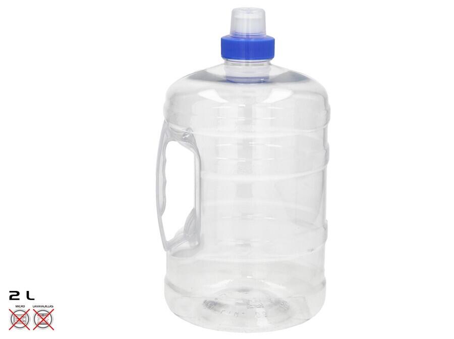 Caurspīdīga ūdens pudele 2 l ar