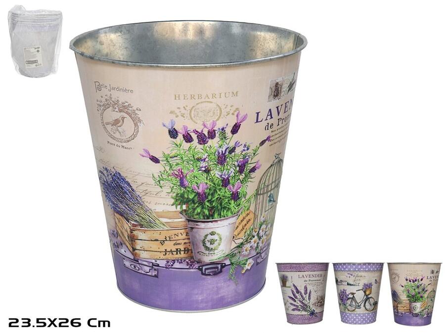 Оцинкованное ведро Bejar 3 ассортимента 26x23,5x16 см, GARDEN ENJOY (8445393414942)