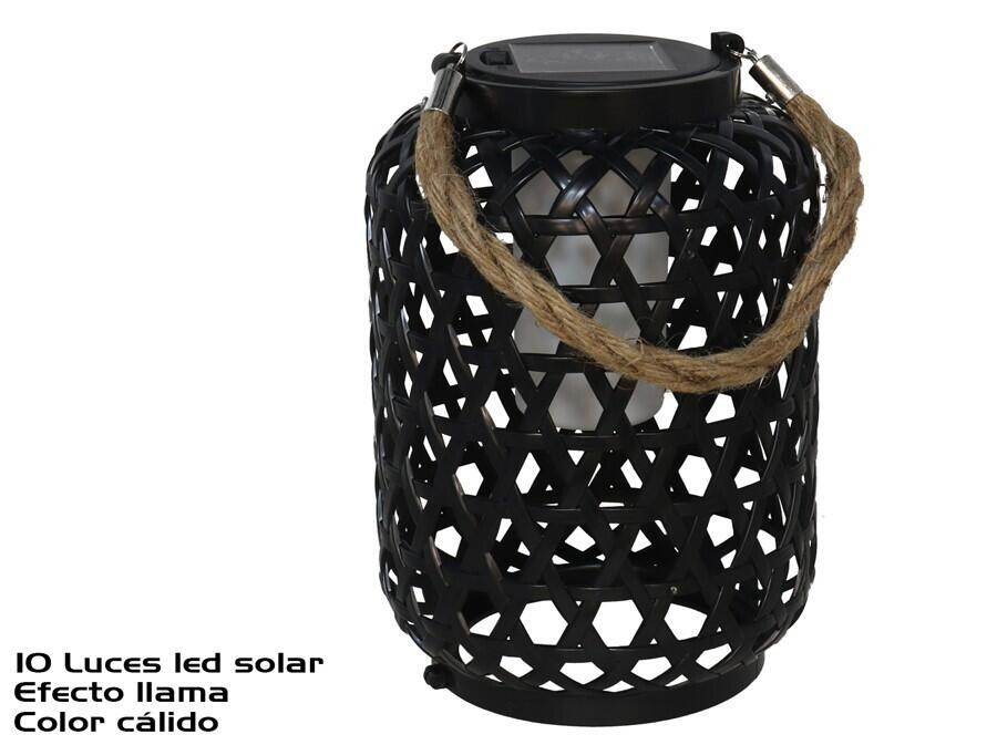 Laterna ar saules bateriju, 10 LED