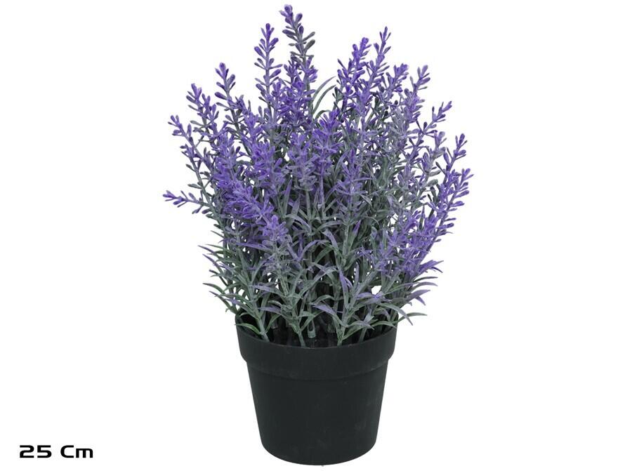 Mākslīgie ziedi, lavanda podā 25 cm