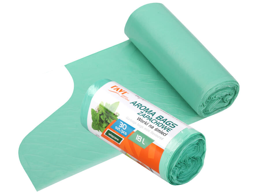 Мешки для мусора AROMA BAGS 18 л, аромат мяты, 30 шт., 13 x 4.5 x 4.5, 00750, Simple Solution (00750)