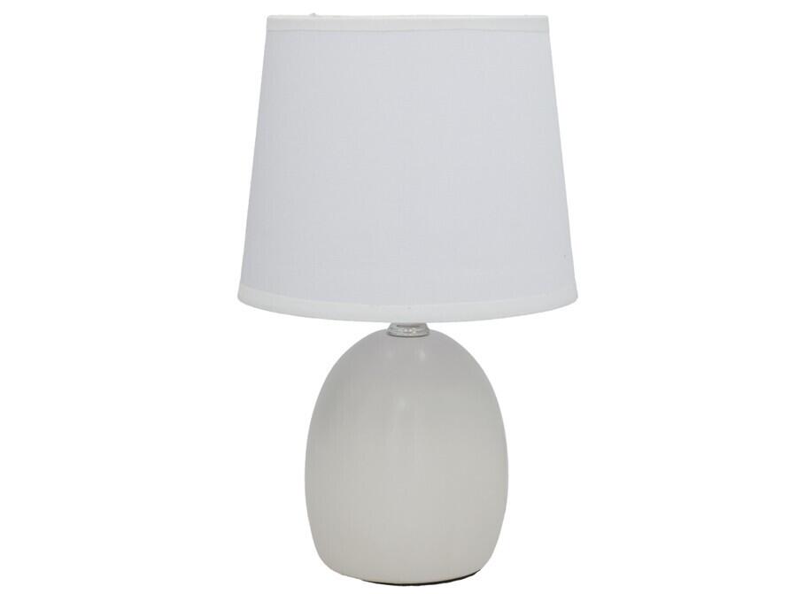Keramikas galda lampa Ceuta, balta, 16