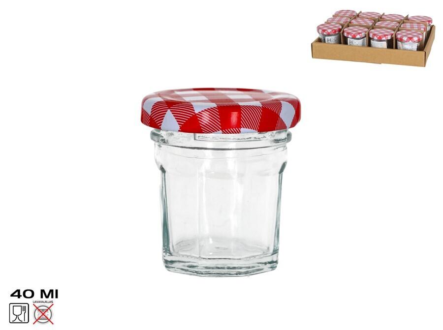 Stikla burka 40 ml, 5x5x5.5