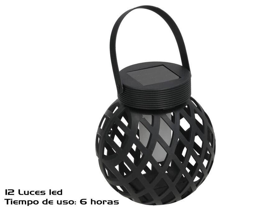 Laterna ar saules bateriju, 12 LED