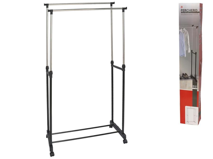 GERIMPORT Dubultais drēbju statīvs 80x43 /