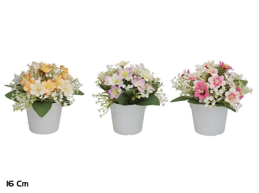 Mākslīgie savvaļas ziedi podā 16 cm