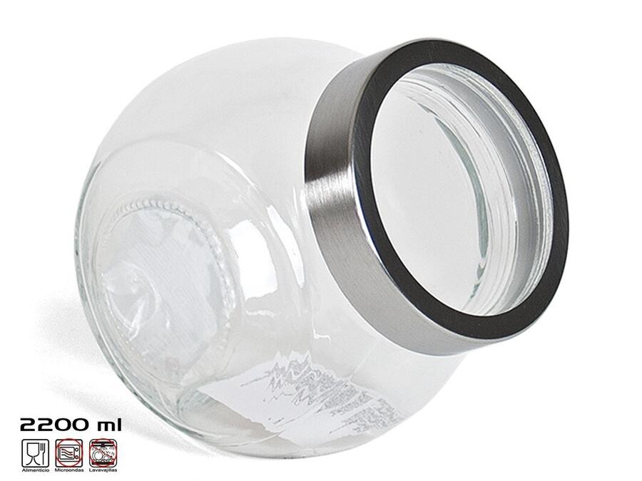 Stikla uzglabāšanas burka 2200 ml, 17x13x18