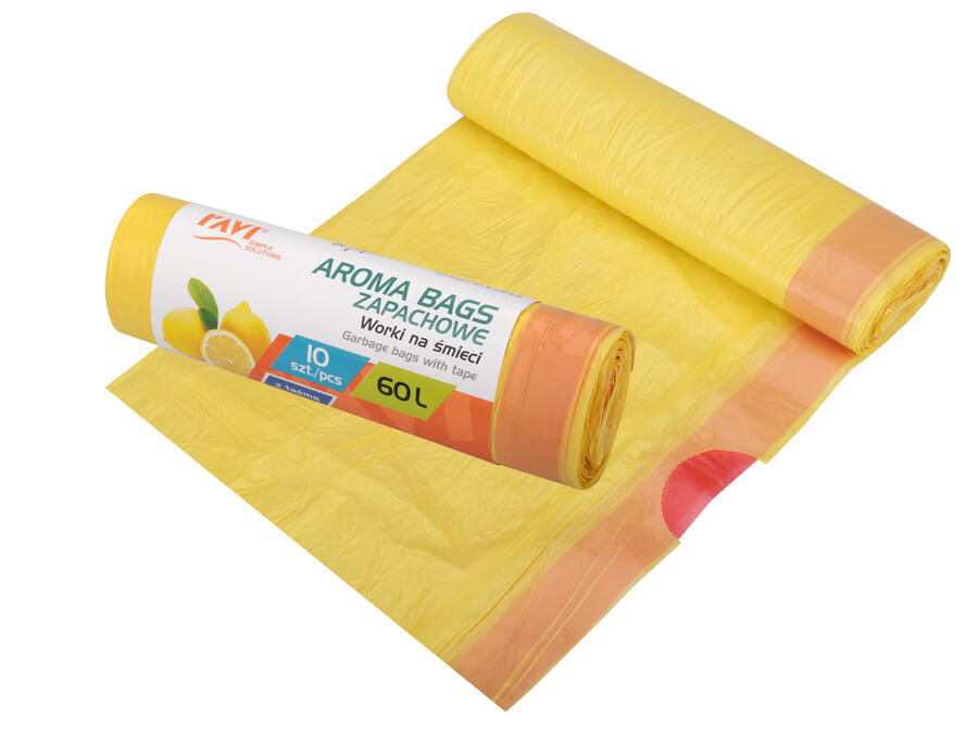 Мешки для мусора AROMA BAGS 60 л, аромат цитруса, 10 шт., 18.5 x 5 x 5, 00764, Simple Solution (00764)