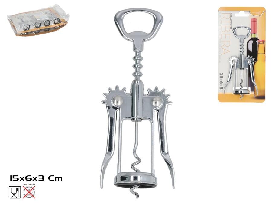Metāla korķviļķis 15 x 5,5 x 3,5 cm, KITCHEN&GO (8445393557250)