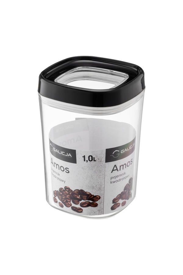 Pārtikas uzglabāšanas trauks, 1L, melns, 10