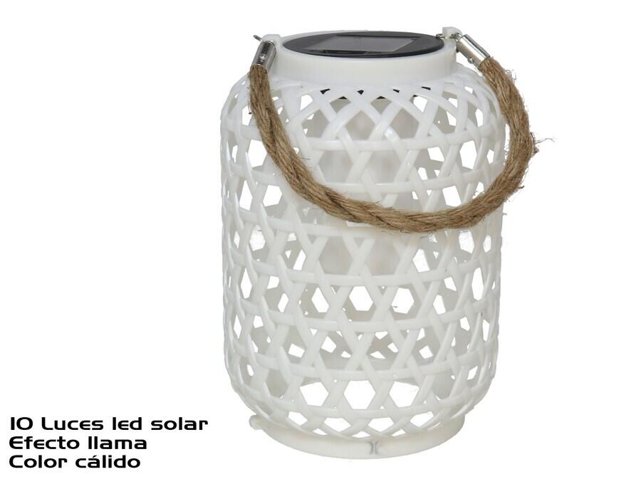 Laterna ar saules bateriju, 10 LED