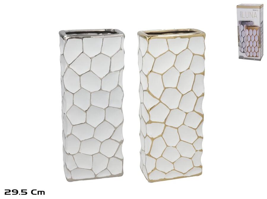 Керамическая ваза 12 x 7,5 x 29,5 см, 2 вида, DECORLIFE (8445393539959)