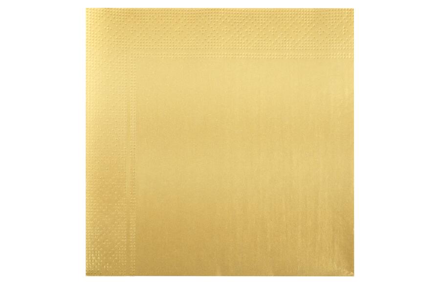 ELEGANCE salvetes, 20 gab., zelta, 16.5 x 16.5 x 2.3, 20397, RAVI Decor (20397)